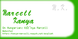 marcell kanya business card